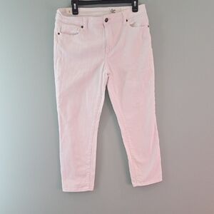 Cosmic Blue Love White Boyfriend Jeans Women's Size 30